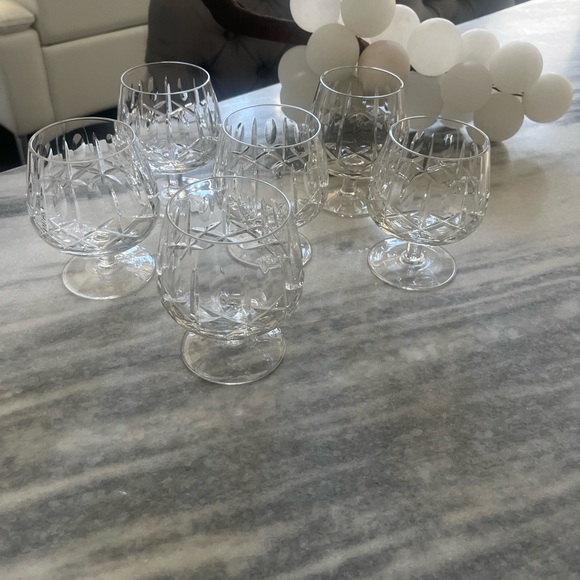 COPY - Six vintage heavy weight Crystal balloon brandy snifter glasses 10 ounce… - Picture 9 of 15